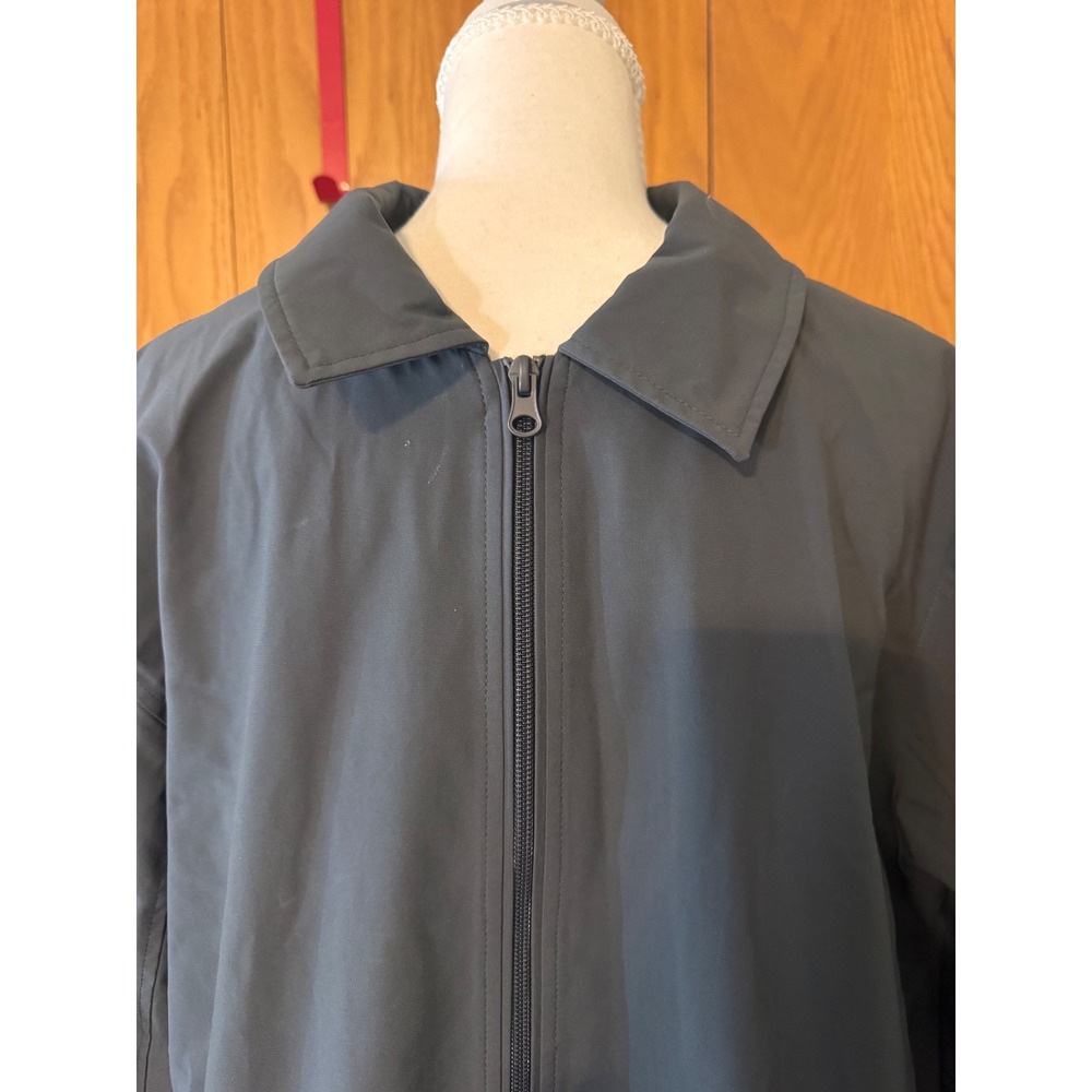 Men's‎ Fashion Gray Softshell Jacket Plaid Lined Full Zip Size Large NWOT